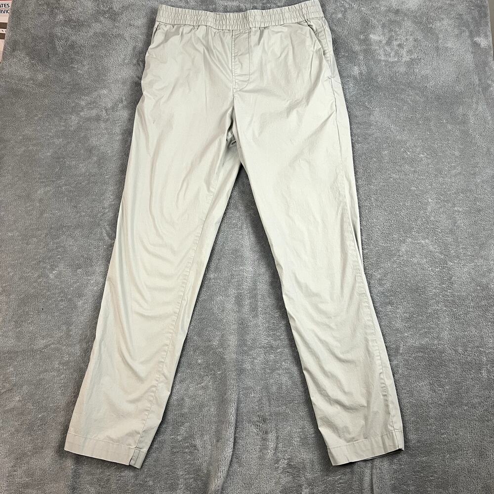 Everlane Trouser Pants Womens M Pull-On Elastic Waist Beige Minimalist Basics